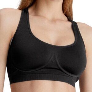 NWT Calvin Klein Women's Bonded Flex Unlined Wireless Bralette, Black, XS